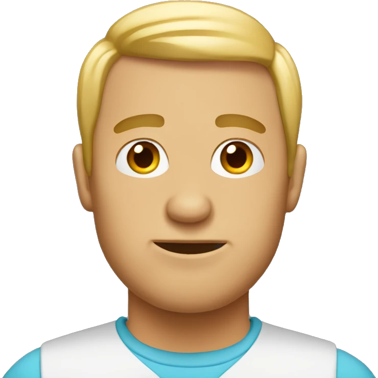 man with combover and a bow emoji