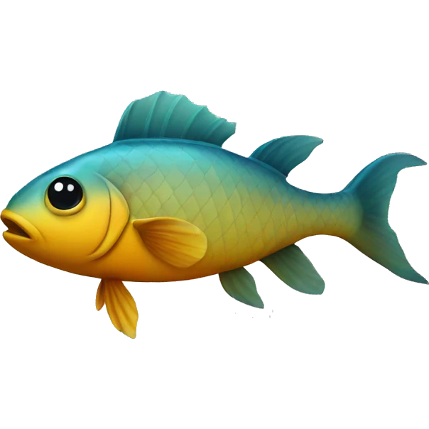 Fish walking emoji