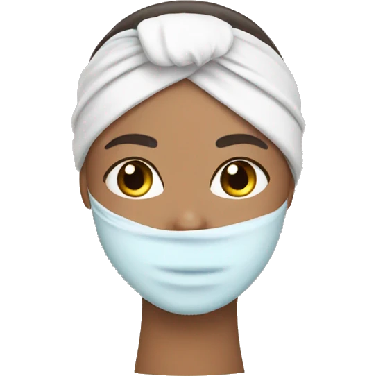 Skincare headband emoji