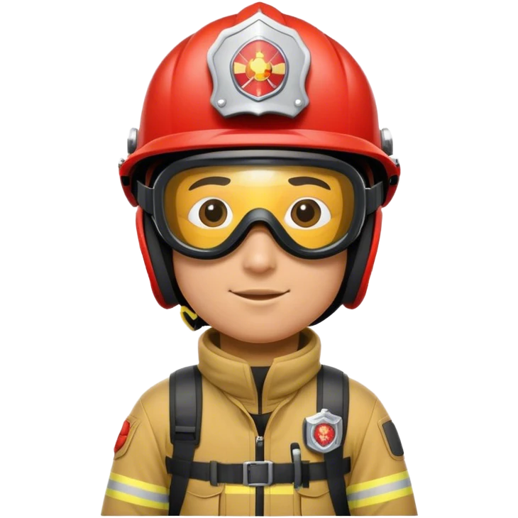 firefighter skiing emoji