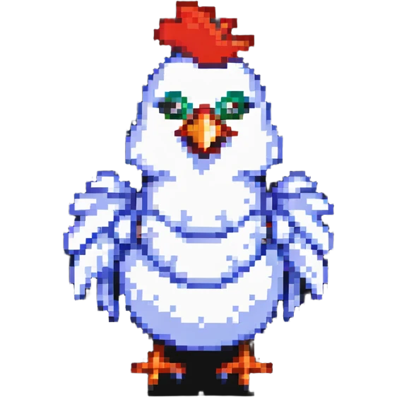 tank shaped like a chicken emoji