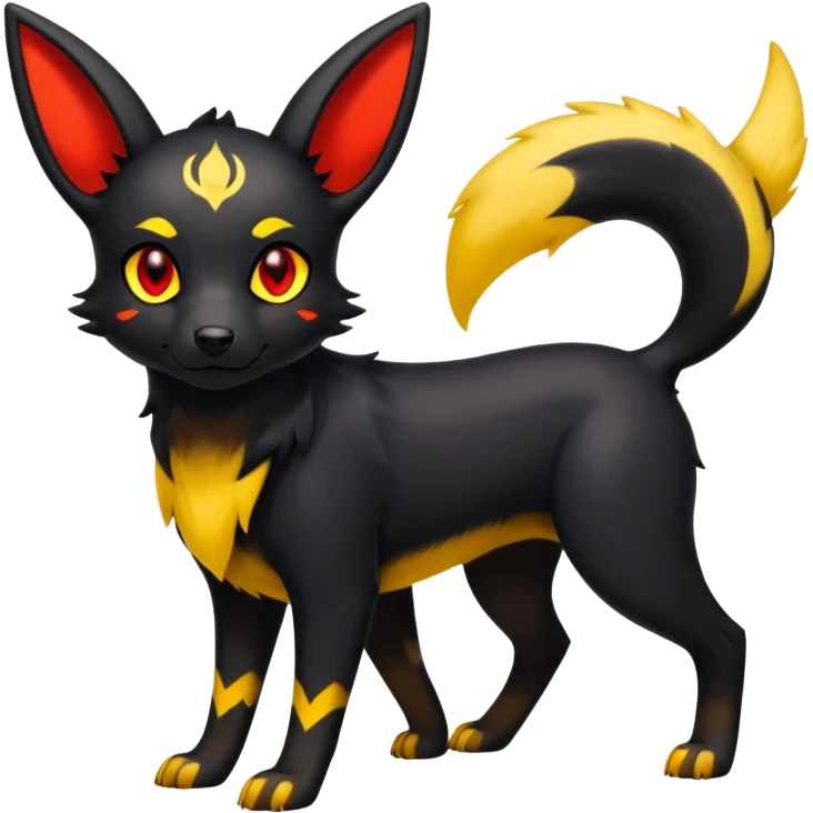 Houndour-Umbreon-hybrid emoji