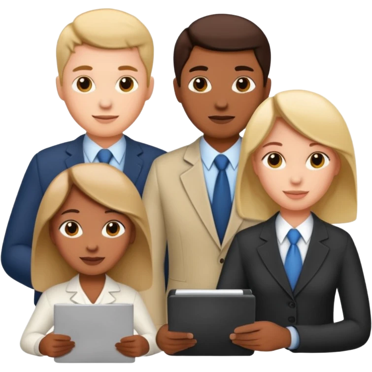 HR works: administrative, people, collaboration emoji