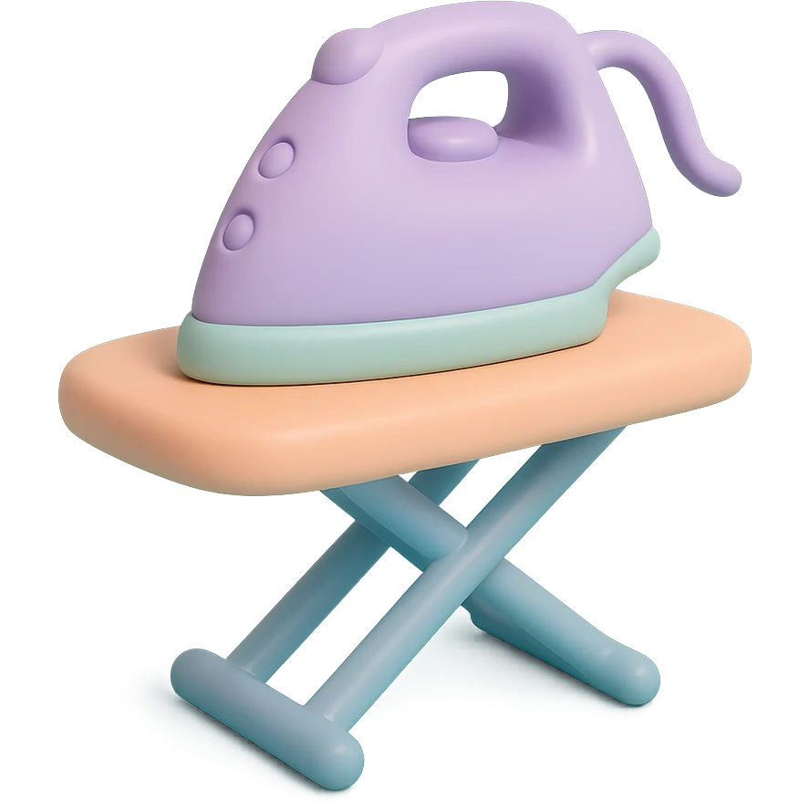 iron and ironing board emoji