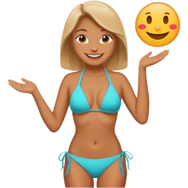 Bikinili kadın emoji