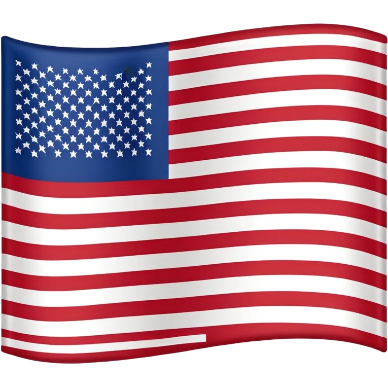 United States flag basic design, red and white stripes, blue block in top left, no stars, no text emoji