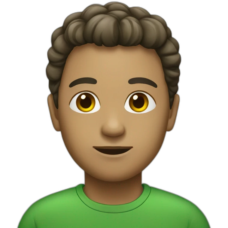 person with green Tsirt emoji