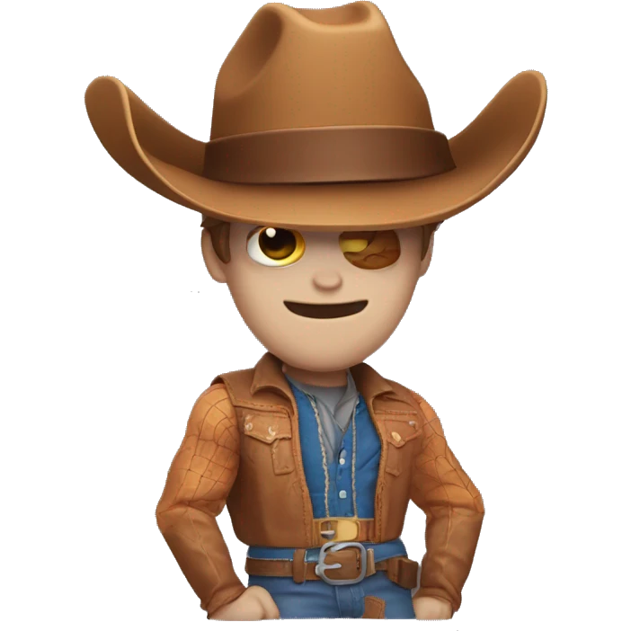 Spider man with a cowboy hat  emoji