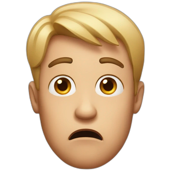 Man shocked emoji