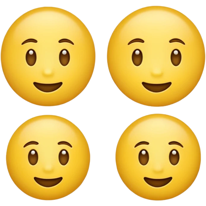 yellow emoji with psi (ψ) symbol, modern and clear look emoji