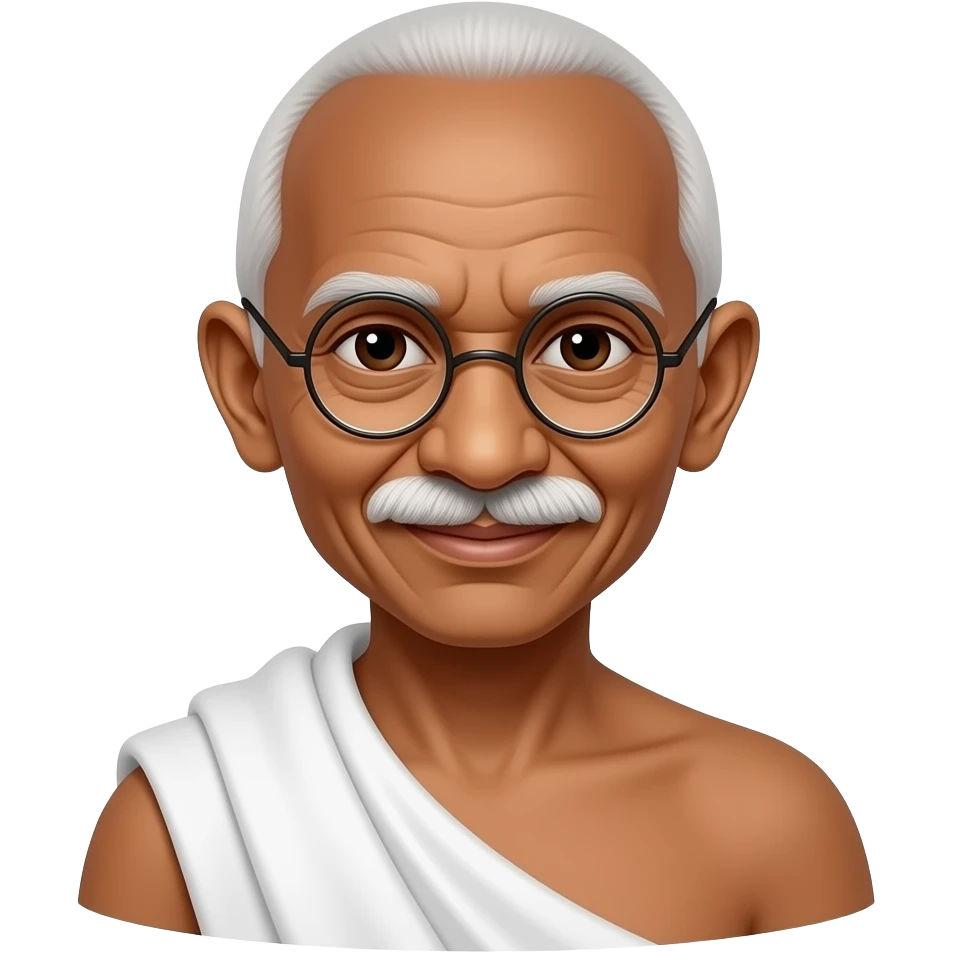 Mahatma Gandhi emoji