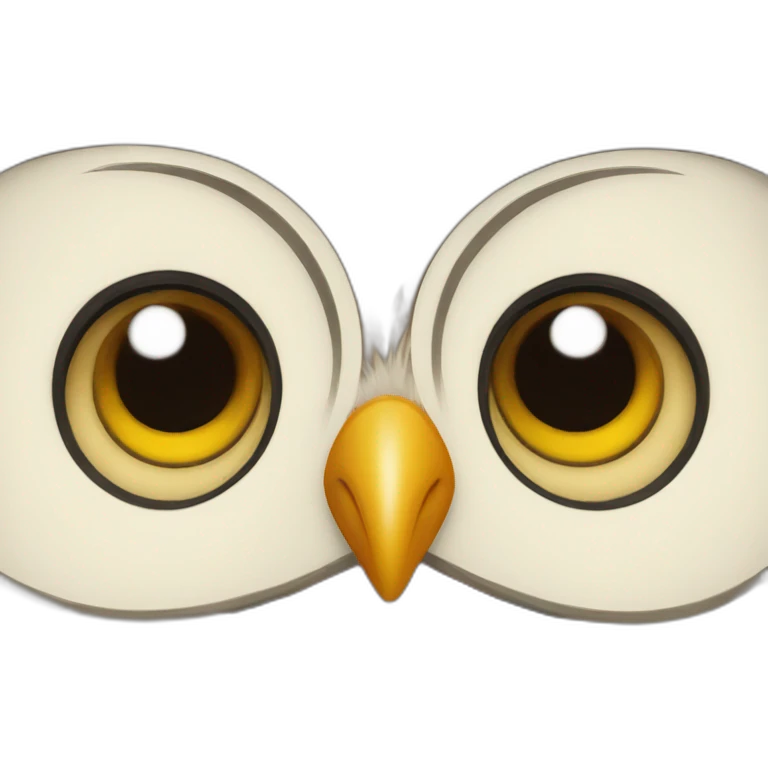 Happy owl smile emoji