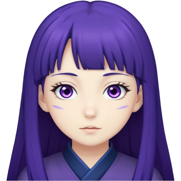 Hinata hyuga from Naruto the anime emoji