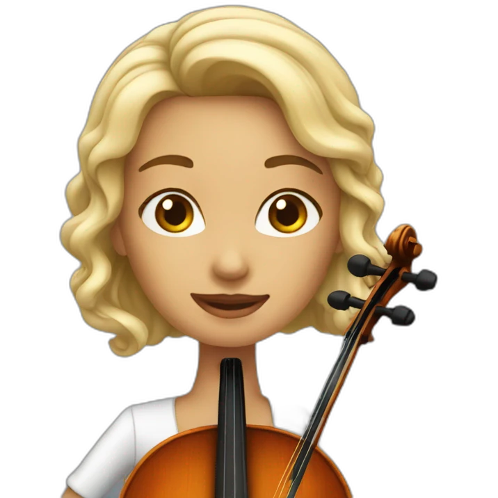 Woman playing cello emoji