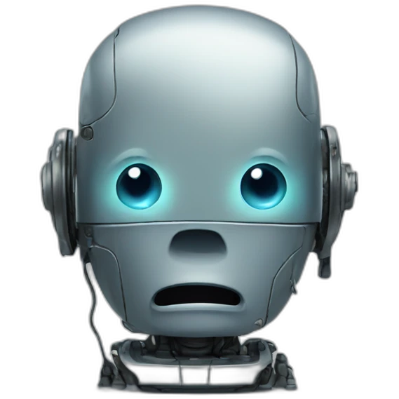 the crying robot emoji