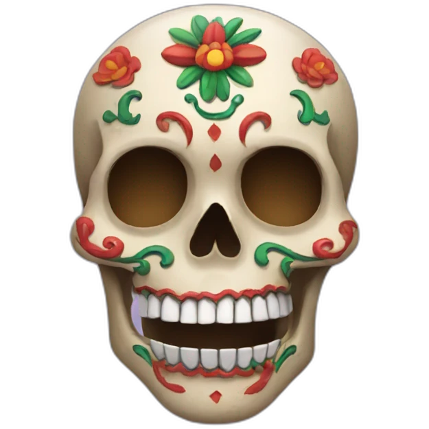 An Mexican skull emoji