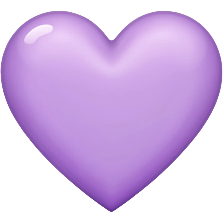 LIGHT PURPLE heart emoji emoji