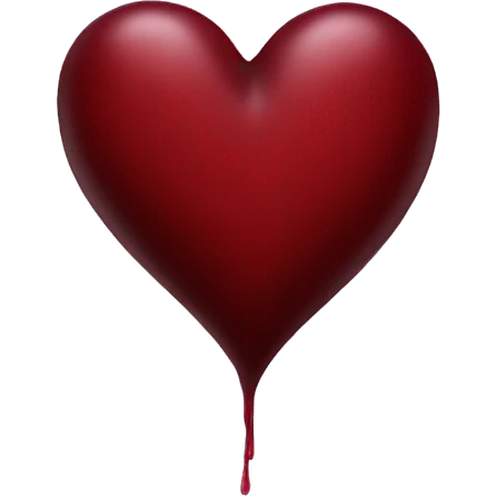 dark red heart emoji