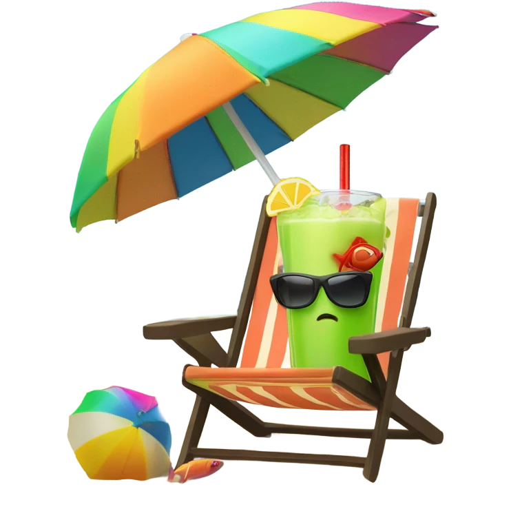 Fish on holiday emoji