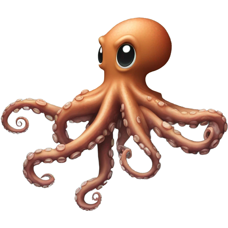 Octopus hiking a mountain emoji