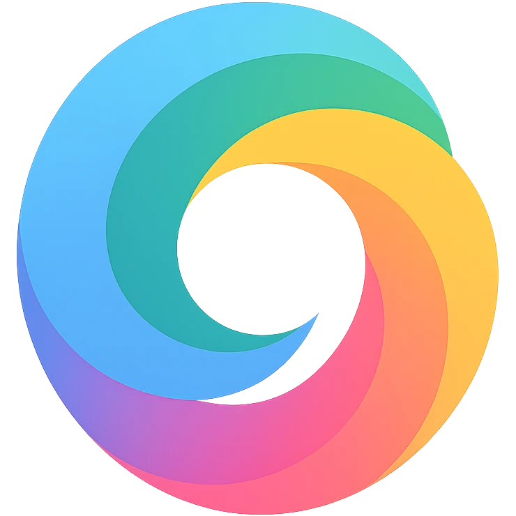 colorful abstract Gemini AI inspired logo icon, no text emoji