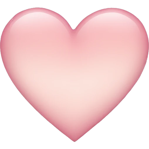Light pink heart emoji