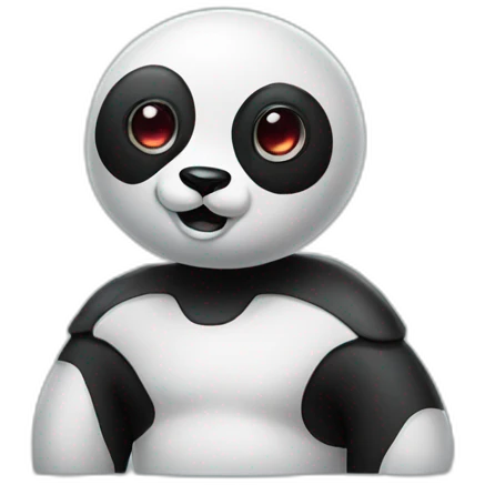 Alien and panda emoji