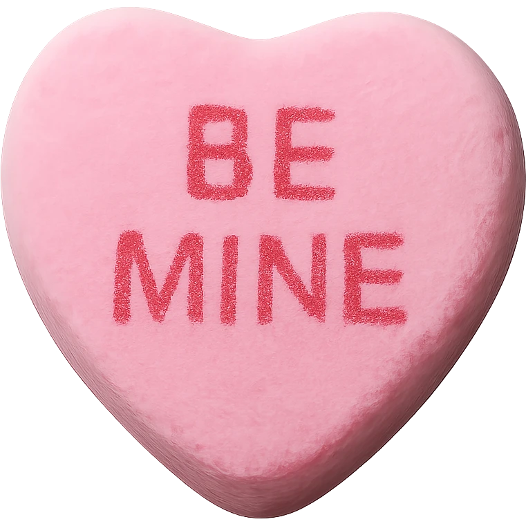 Candy heart , remove background emoji