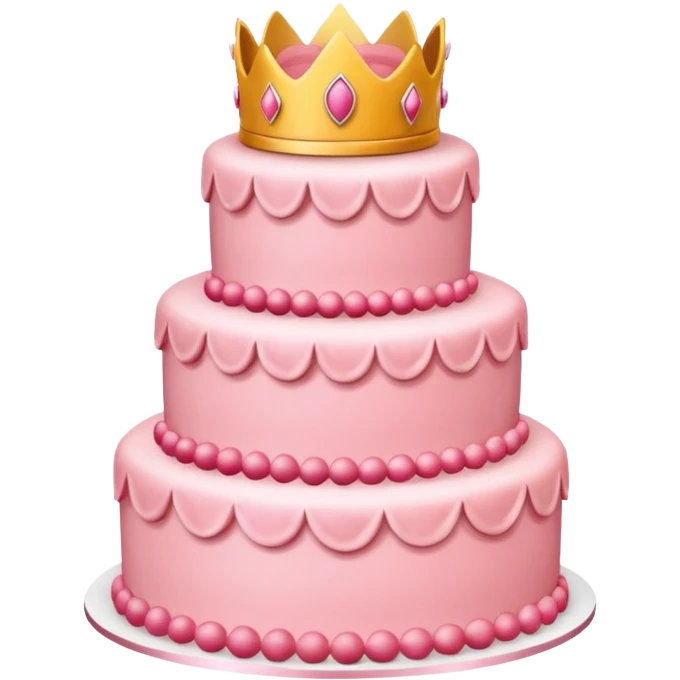 Princess peach cake emoji