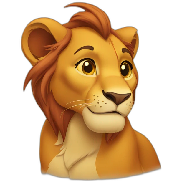 Simba lion king emoji