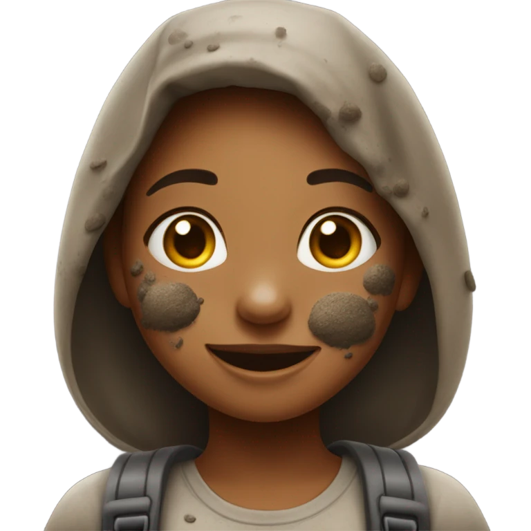 girl with dirt emoji