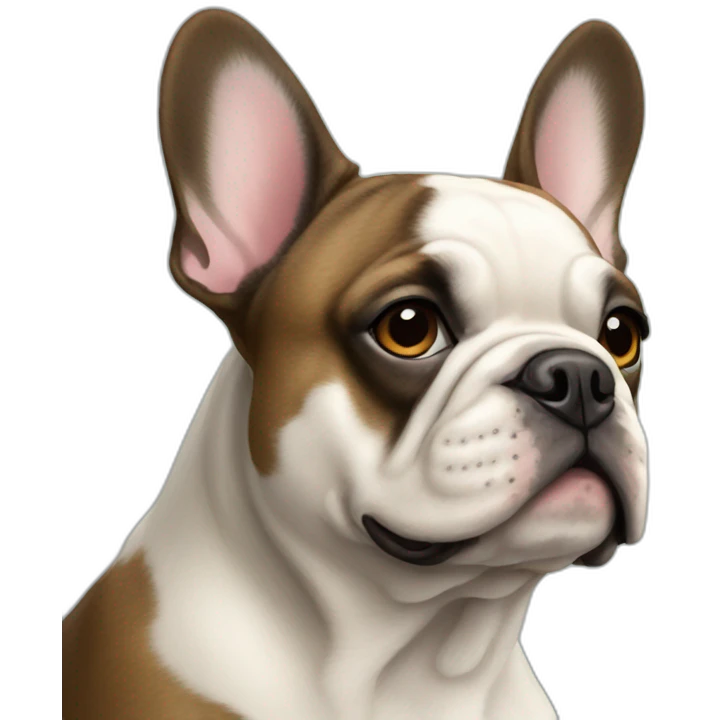 dog French Bulldog in profile emoji