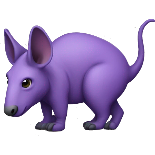 purple Aardvark emoji