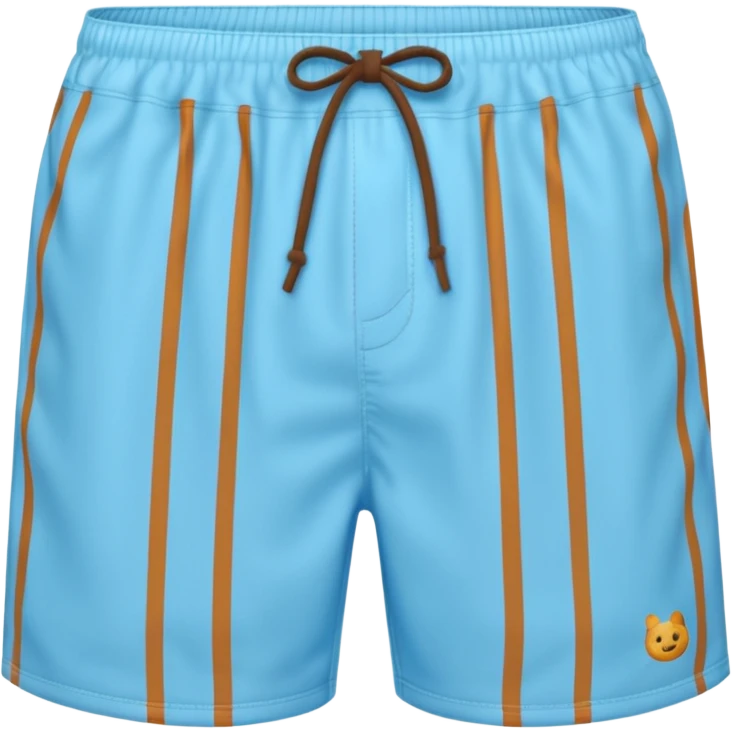 un short de bain pour homme rayé fine bleu clair verticale emoji
