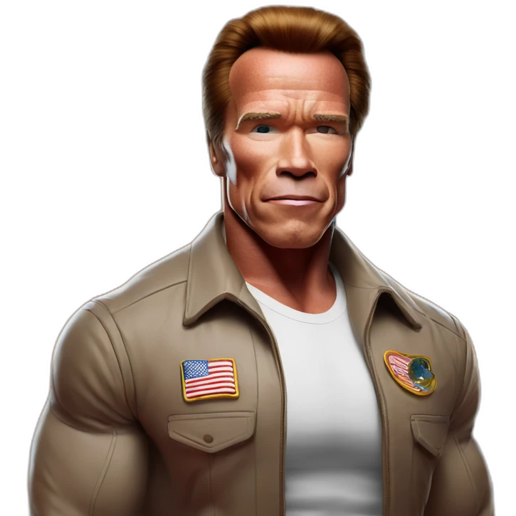 arnold schwarzenegger on planet mars emoji