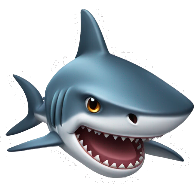 shark without tophat emoji