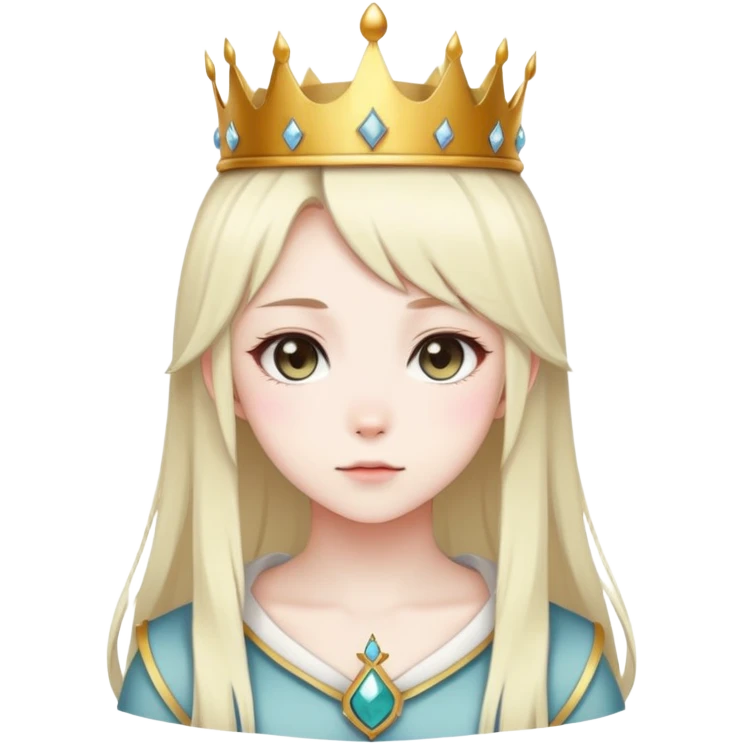 anime neko girl with crown emoji