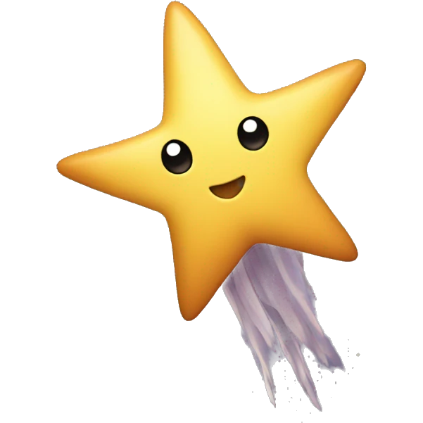 Shooting star emoji