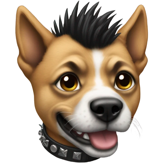 Dog punk emoji