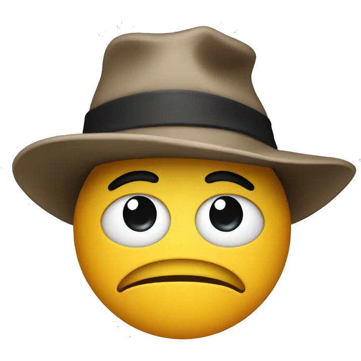 Ew face with a hat  emoji