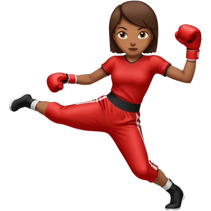 womanthai boxing wear boxing suit hit click high legs emoji