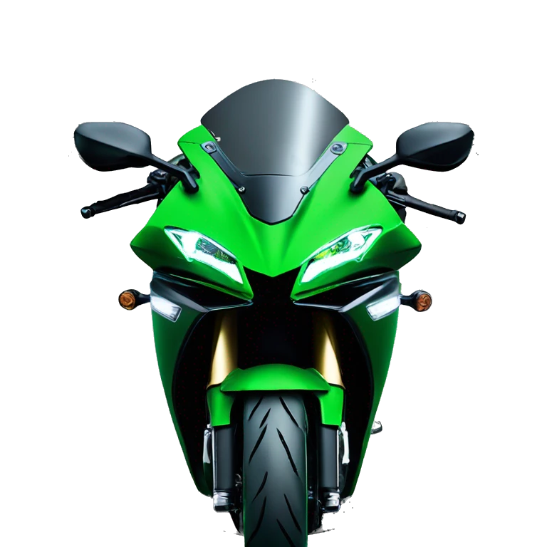 green kawasaki ninja H2 emoji
