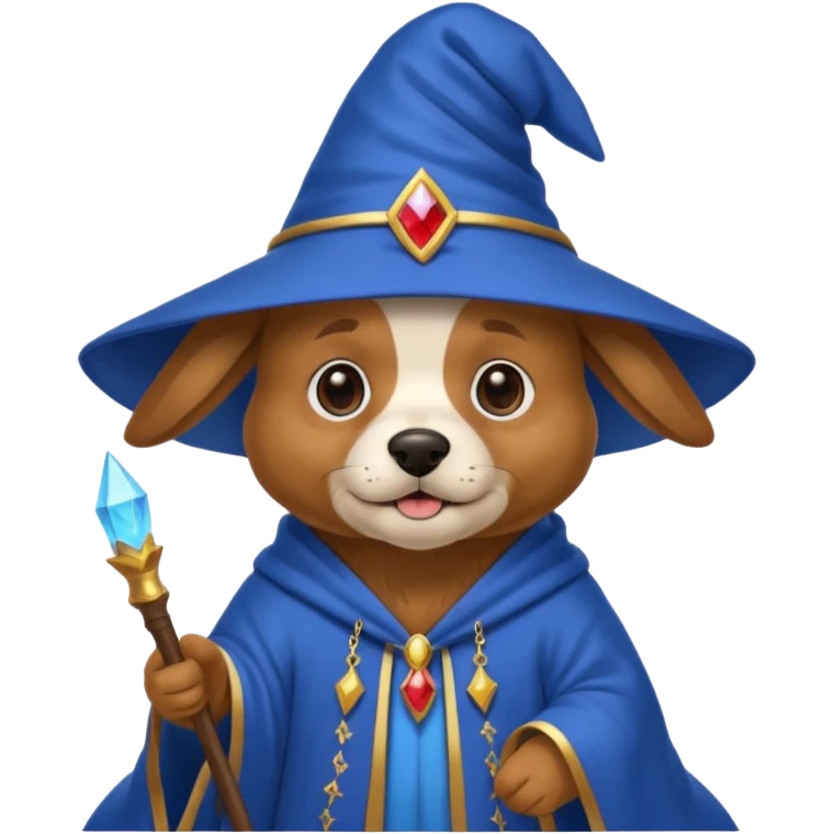 Dog wizard emoji