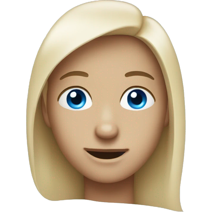 Face with blue heart eyes emoji emoji
