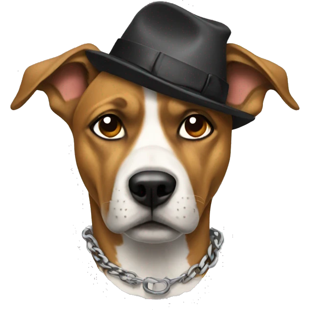Gangster dog emoji