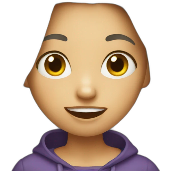 Crazy girl emoji