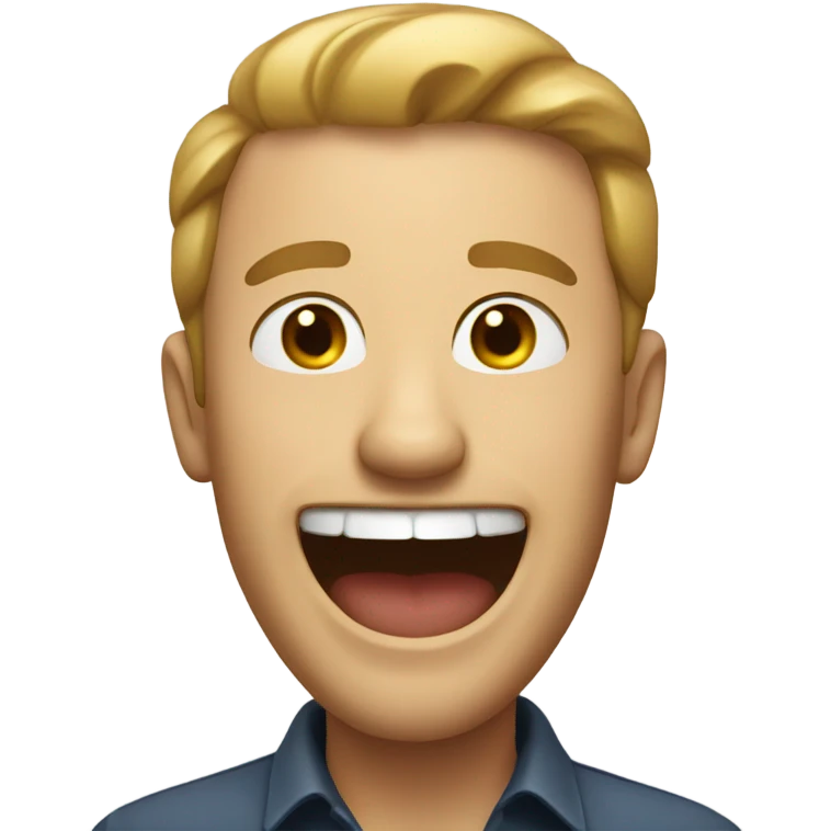 Man laughing emoji