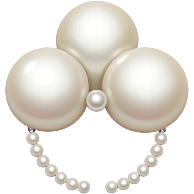 simple pearl hair accessory emoji
