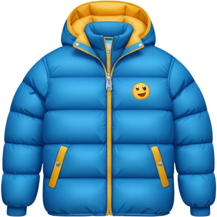 retro puffer jacket emoji