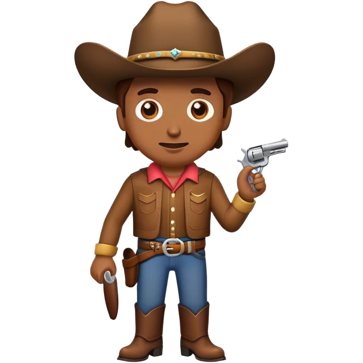 Brown cowboy emoji  emoji